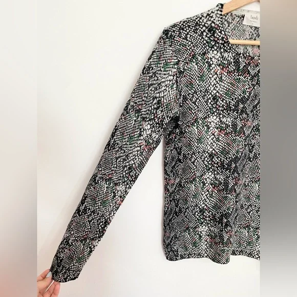 Hush Snakeskin Pattern Wool Blend Jumper Size M - Picture 3 of 8
